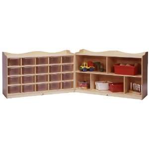  Steffy Wood SWP1180 Cubby with 5 Section Storage Fold and 