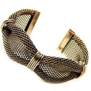  Coppertone Tied Mesh Cuff Fashion Bracelet Jewelry