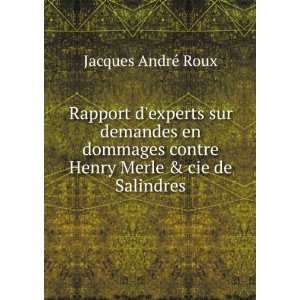   Merle & Cie De Salindres (French Edition) Jacques AndrÃ© Roux