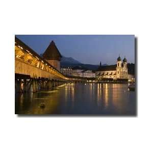    Kappelbrucke Lucerne Switzerland Giclee Print