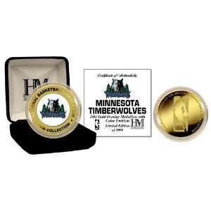  Minnesota Timberwolves 24Kt Gold And Color Team Coin 