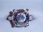 Suzanne Somers Huge Sterling Silver CZ  Ring Sz 6  