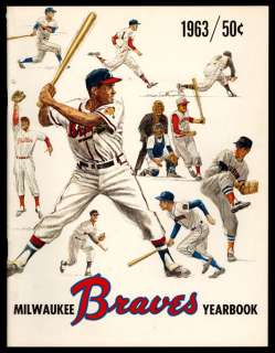 1963 Milwaukee Braves Year Book Great Color  