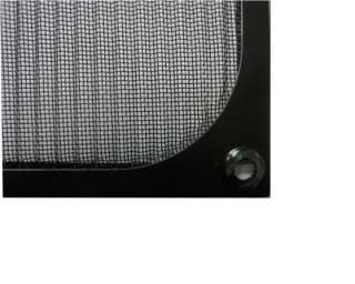 GALAXY 140mm Anodized aluminum fan filter Grill (Black)  