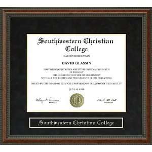 Southwestern Christian College (SWCC) Diploma Frame  
