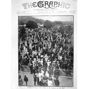  1907 FASHION ASCOT HORSE RACING PADDOCK CUP DAY SPORT 
