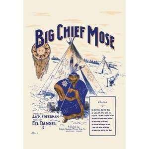  Vintage Art Big Chief Mose   00503 3