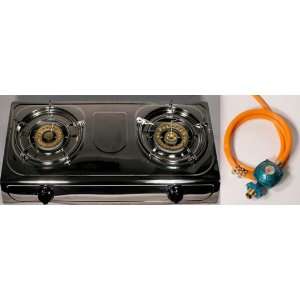  2006 Deluxe Stainless Steel Dual Propane Burner Sports 