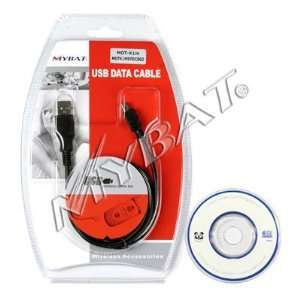 AUTHENTIC MYBAT BRAND   USB DATA SYNC CABLE + CD DRIVER for MOTOROLA 