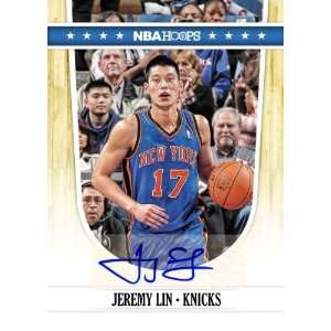  Panini NBA 2011 12 Hoops Basketball Jeremy Lin Autographed 