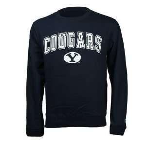 BYU Cougars Team Color Automatic Crewneck Sweatshirt (Dark Navy)