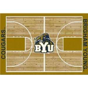  NCAA Home Court Rug   Brigham Young (BYU) Cougars Sports 