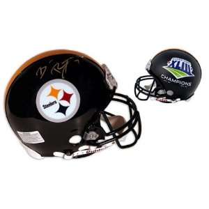   Ben Roethlisberger Signed Super Bowl Xliii Logo And Score Pro Helmet
