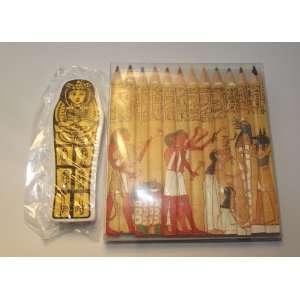   , Mummy Book Of The Dead. 12 Pack. 3.5 Inches + Mummy Eraser. S86030