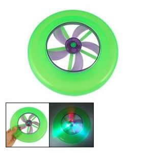  Flashing 3 Led Flying UFO Disc Frisbee Toy Green Purple 