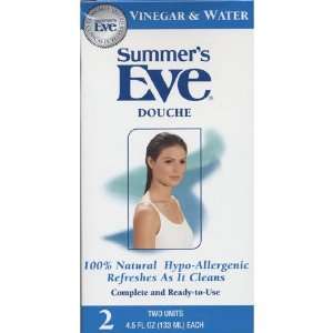 Summers Eve Douche, Vinegar & Water, Refreshes As It Cleans, Two 