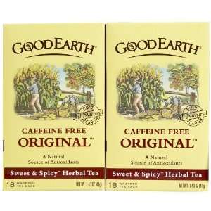 Good Earth Original Caffeine Free Tea Bags, 18 ct, 2 pk  