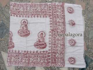   Buddha Spiritual Yoga Chant scarves cotton Religious scarf Shawl India