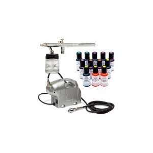  Airbrush 1/8 HP Compressor and Electric Color Kit Eastwood 