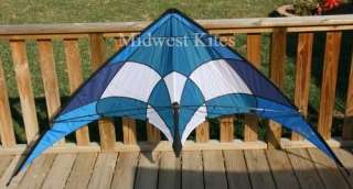   Blue Color   Dual Line Sport Stunt Kite By Flying Wings RTF   NEW