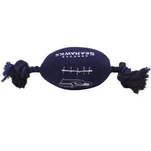  Pets First Seattle Seahawks Pet Football Rope Toy, 6 Inch 