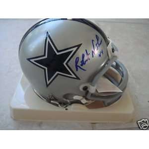  Robert Newhouse Dallas Cowboys Signed Mini Helmet W/coa 