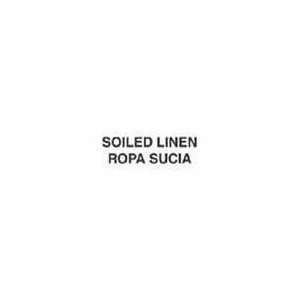  Rubbermaid Soiled Linen Content Identification Label Decal 