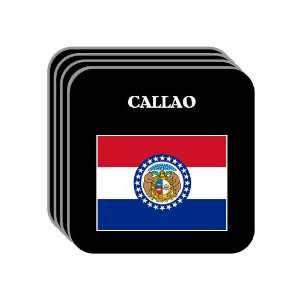 US State Flag   CALLAO, Missouri (MO) Set of 4 Mini Mousepad Coasters
