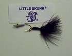 ORIGINAL LITTLE SKUNK CRAPPIE JIG   WHITE BODY and BLACK TAIL