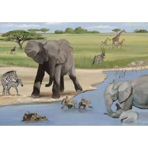  African Safari Canvas Reproduction