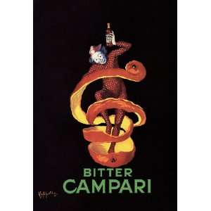  Bitter Campari Poster, Vintage Advertising Poster, Liqour 