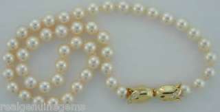 5mm Single Strand Akoya Cultured Pearl Necklace  