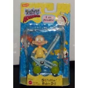  Rugrats Adventures Strollin Baby Dil Figure with Stroller 