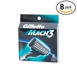  Gillette Mach3 Replacement 8 Cartridges Health & Personal 
