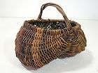 vintage woven buttock buttocks basket egg basket berry basket small