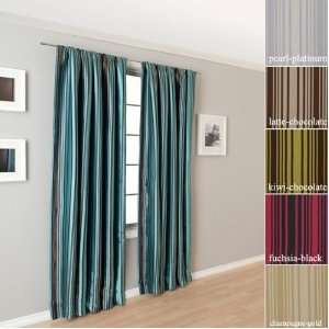  120 Long Draper Stripe Contemporary Curtain Panel