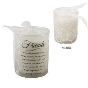  Friends Scented Sentiment Candle in Glass Votive   8oz 