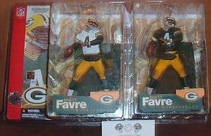   FAVRE GREEN BAY PACKERS LOT WHITE VARIANT & GREEN SLEEVES 4  