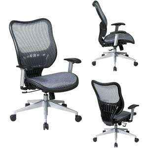 Light Air Grid® Seat and Back Executive Chair With Adjustable Arms 