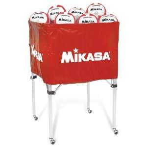 Mikasa Volleyball Ball Cart, Scarlet