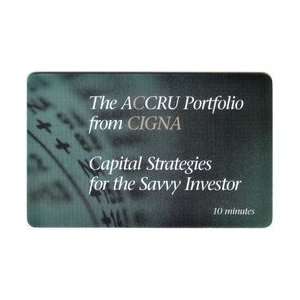    10m ACCRU Portfolio From CIGNA Capital Strategies for The Savvy