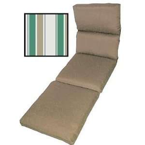   Cushion (Green/Beige Stripe) (21 H x 72 W) Patio, Lawn & Garden