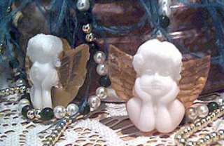 Silicone Cherub Angel Soap Candle Embed Mold  