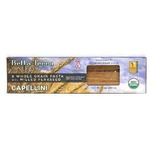 Bella Terra, 100% Organic Capellini W/flax Pasta, 12/10 Oz  