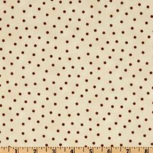  44 Wide Tweet Others With Kindness Polka Dot Cream/Brown 