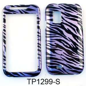 Samsung Fascinate/Mesmerize i500 Transparent Design, Purple Zebra Hard 