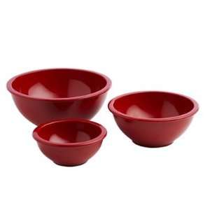  Pottery Barn Kids Red Mixing Bowls