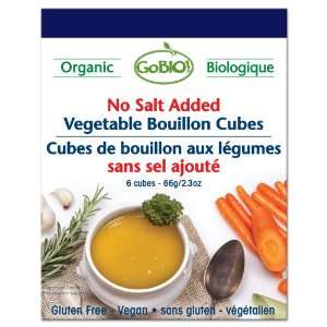 Organic No Salt Added Vegetable Bouillon Cubes   6 Cubes  