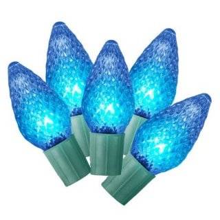 Philips 25ct. LED Faceted C9 String Lights   Blue Bulbs