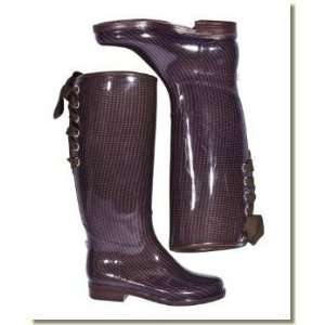    dav Ladies Gold/Plum Houndstooth Victoria Boots